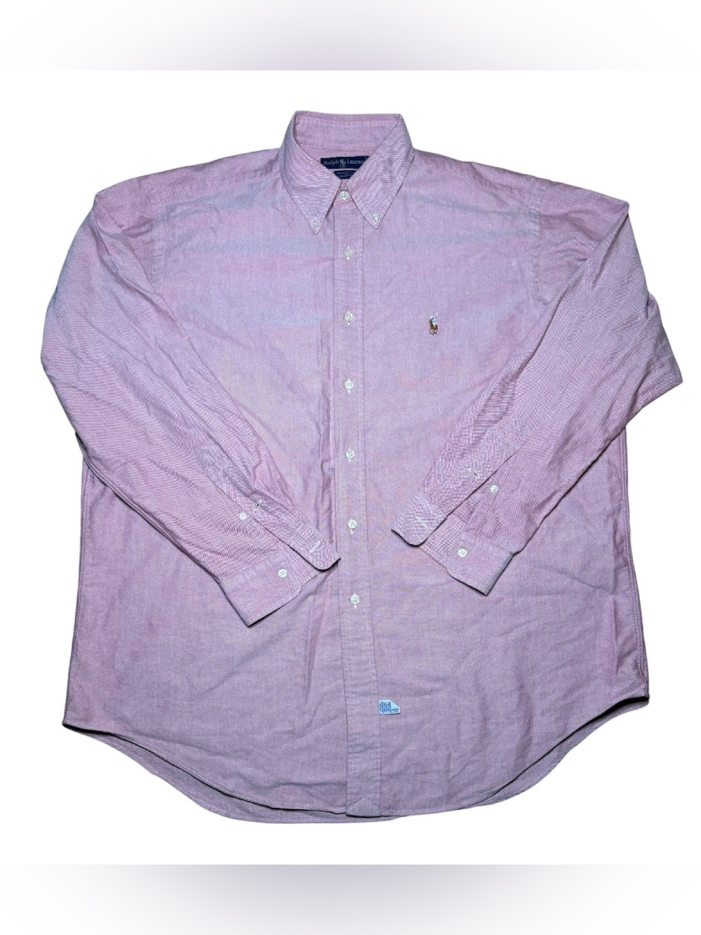Ralph Lauren Yarmouth Button Down Long Sleeve Shirt Men's 16.5 -35 Red Preppy